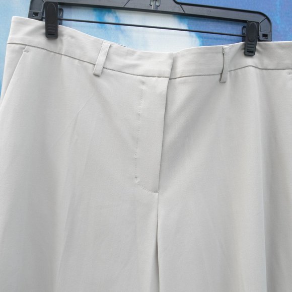 NEW by MERONA, STYLE TAYLOR, PANTS, DRESS SLACKS TROUSERS, BROWN LINEN, SIZE 18 - Picture 2 of 12